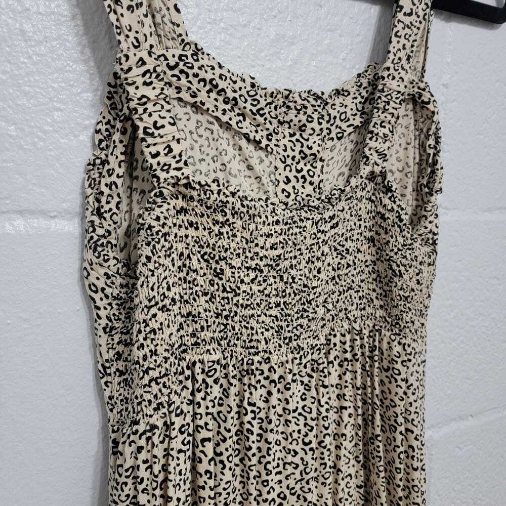 Y2K Strappy Button Animal Print Midi Dress - Picture 9 of 10